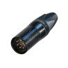CONECTOR XLR MACHO 6 POLOS B N