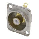 CONECTOR RCA CHASIS BLANCO NF2