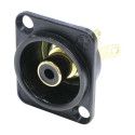 CONECTOR RCA CHASIS NEGRO B NF