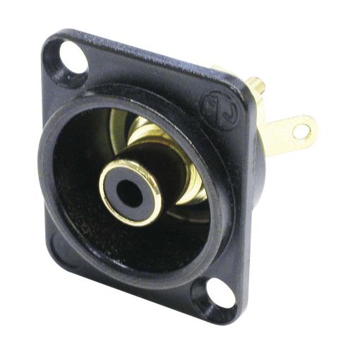 CONECTOR RCA CHASIS NEGRO B NF