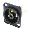 CONECTOR RCA CHASIS NEGRO B NF