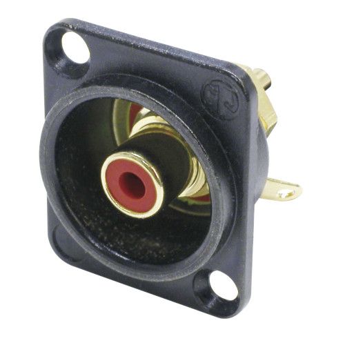 CONECTOR RCA CHASIS ROJO B NF2