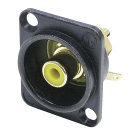 CONECTOR RCA CHASIS AMARILLO B
