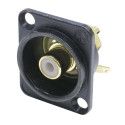CONECTOR RCA CHASIS BLANCO B N