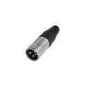 CONECTOR XLR 3P MACHO RC3M