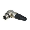 CONECTOR XLR 3P HEMBRA ACODADO