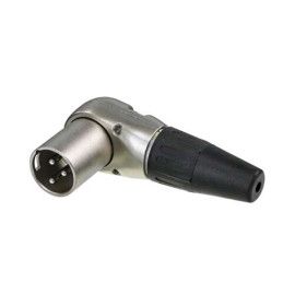 CONECTOR XLR 3P MACHO ACODADO