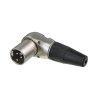 CONECTOR XLR 3P MACHO ACODADO