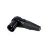 CONECTOR XLR 3P MACHO ACODADO