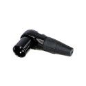 CONECTOR XLR 3P MACHO ACODADO