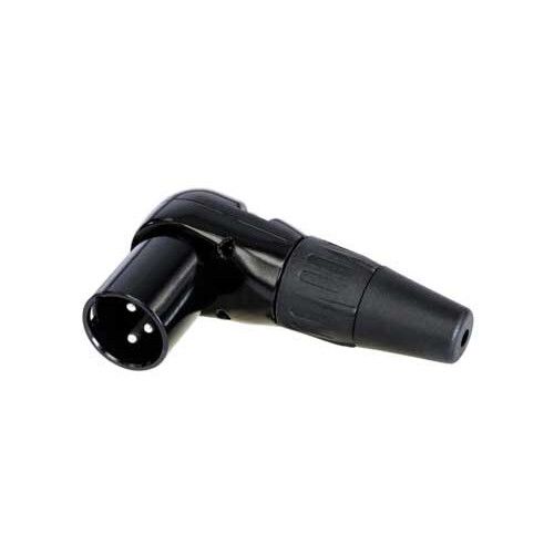 CONECTOR XLR 3P MACHO ACODADO