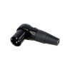 CONECTOR XLR 3P MACHO ACODADO