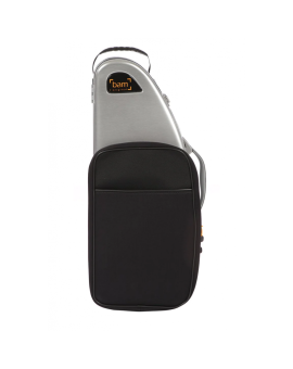 Estuche saxo alto Bam La Défense Hightech DEF4101XLP con bolsa Aluminio cepillado