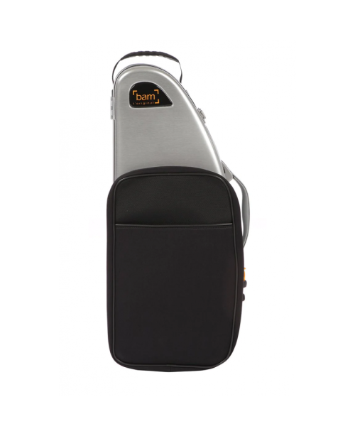 Estuche saxo alto Bam La Défense Hightech DEF4101XLP con bolsa Aluminio cepillado
