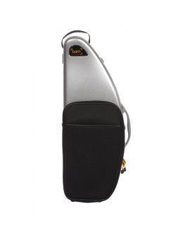 Estuche saxo tenor Bam La Défense Hightech  DEF4102XL con bolsa Aluminio cepillado