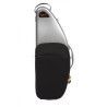 Estuche saxo tenor Bam La Défense Hightech  DEF4102XL con bolsa Aluminio cepillado