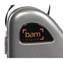 Estuche saxo tenor Bam La Défense Hightech  DEF4102XL con bolsa Aluminio cepillado