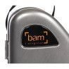 Estuche saxo tenor Bam La Défense Hightech  DEF4102XL con bolsa Aluminio cepillado