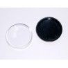 Base Ruedas Piano Transparente-Negro-Marrón 70mm (unidad)