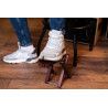 WOODEN FOOT REST, DARK BROWN O