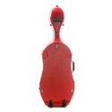 Estuche de cello Rapsody K1UW con ruedas 4/4 Rojo