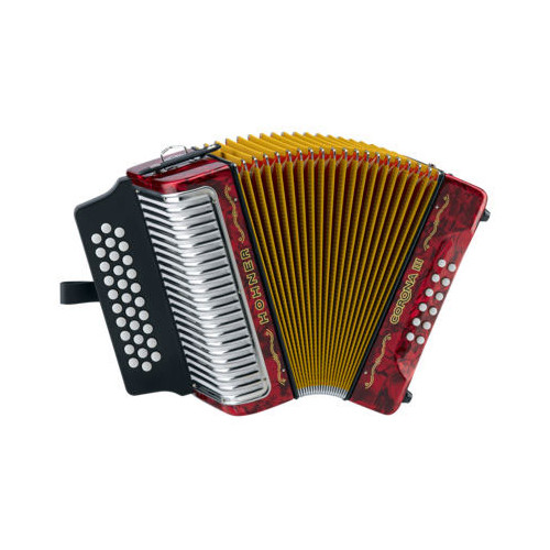 ACORDEON CORONA III GCF ROJO