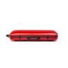 Estuche viola Rapsody Rainbow rectangular Rojo