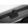 Estuche violí Bam 2018XL Hightech rectangular 4/4 Silver carbon