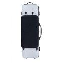 Estuche rectangular Violín BAM Ice Suprême Hightech ICE2018XLW 4/4 Blanco/Negro