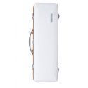 Estuche rectangular Violín BAM Ice Suprême Hightech ICE2018XLW 4/4 Blanco/Naranja