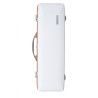 Estuche rectangular Violín BAM Ice Suprême Hightech ICE2018XLW 4/4 Blanco/Naranja