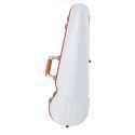 Estuche violín Bam SUP2002XL Ice Suprême Hightech forma 4/4 Blanco/Naranja