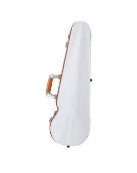 Estuche violín Bam SUP2002XL Ice Suprême Hightech forma 4/4 Blanco/Naranja