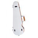 Estuche violín Bam SUP2002XL Ice Suprême Hightech forma 4/4 Blanco/Naranja