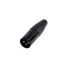CONECTOR XLR 3P MACHO RC3M-B