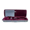 Estuche violín For-Tune CC rectangular burdeos 4/4 Gris/Burdeos