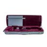 Estuche violín For-Tune CC rectangular burdeos 4/4 Gris/Burdeos