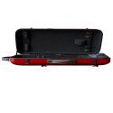 Estuche violín Rapsody Rainbow rectangular 4/4 4/4 Rojo