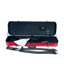 Estuche de violín Rapsody 16F rectangular con bolsa 4/4 Rojo