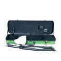 Estuche de violín Rapsody 16F rectangular con bolsa 4/4 Verde