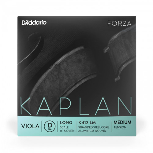 "Cuerda de viola D'Addario Kaplan Forza 2ª Re Long Medium"