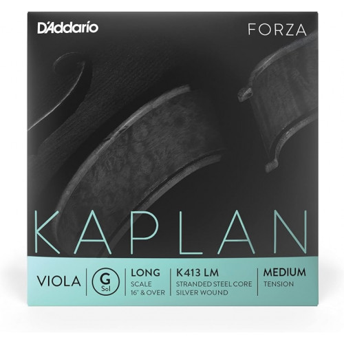 "Cuerda de viola D'Addario Kaplan Forza 3ª Sol Long Medium"