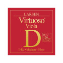 "Cuerda de viola Larsen Virtuoso 2ª Re Extra long Medium"
