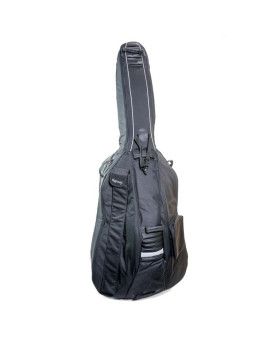 Funda contrabajo Rapsody ABRB negra con ruedas 4/4