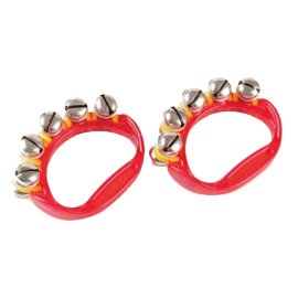 CORONA RITMO DE 5 CASCABELES ROJA