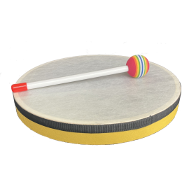 PANDERO RITMO CON MAZA DE 25 CMS