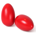 MARACAS RITMO HUEVO DE MADERA 7,5CM ROJAS
