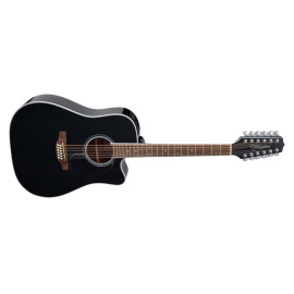 GUITARRA TAKAMINE GD38  E/A DREADNOUGHT CUTAWAY 12 St - NEGRA