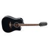 GUITARRA TAKAMINE GD38  E/A DREADNOUGHT CUTAWAY 12 St - NEGRA