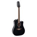 GUITARRA TAKAMINE GD38  E/A DREADNOUGHT CUTAWAY 12 St - NEGRA